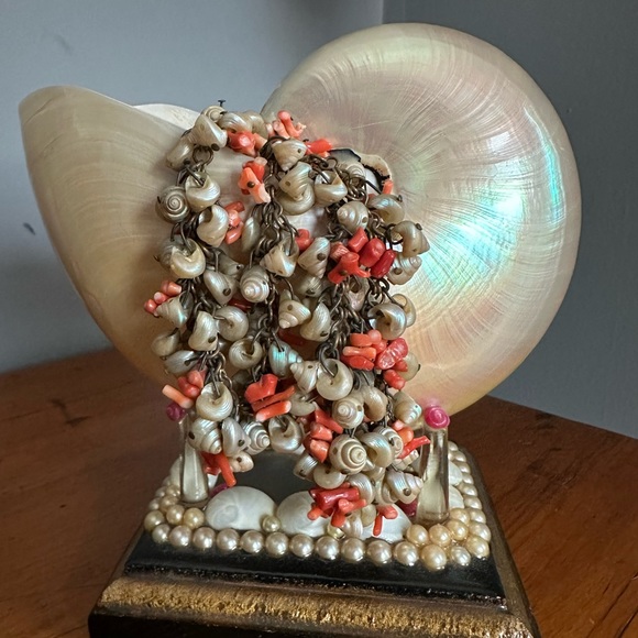 Victorian Coral & Shell Choker - Picture 10 of 14